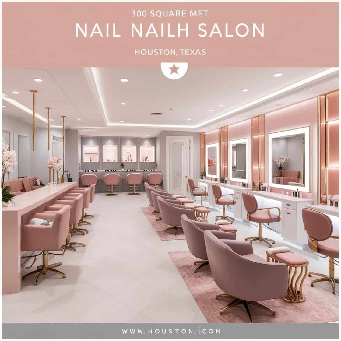 thiết kế tiệm nail tại Houston 300m2_ (2)