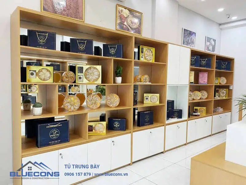 Thiết kế tủ trưng bày ấn tượng và thu hút khách hàng