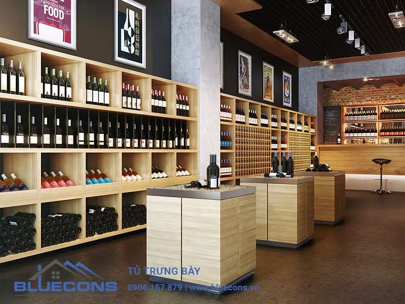 Thiết kế tủ trưng bày đẹp đẳng cấp cho showroom