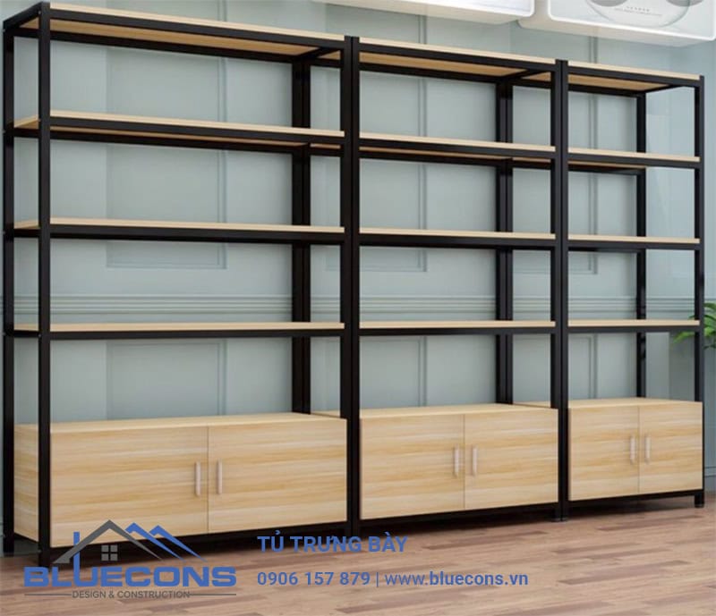 Mẫu thiết kế tủ trưng bày sản phẩm đẹp được nhiều khách hàng lựa chọn