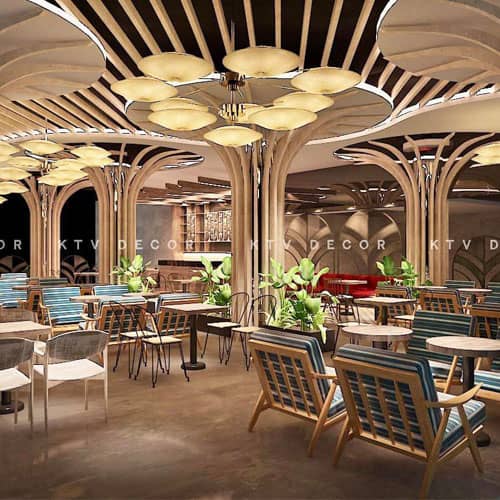 Thi công nội thất quán cafe