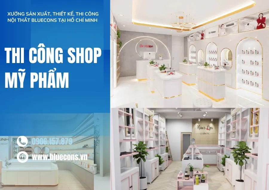 Thiết kế shop mỹ phẩm