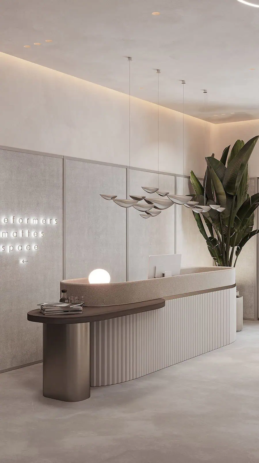 Quầy lễ tân bằng đá