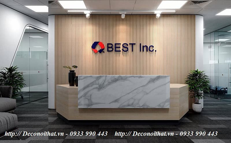 Mẫu bàn quầy Melamine
