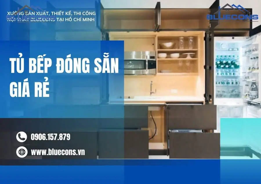 Tủ bếp đóng sẵn giá rẻ