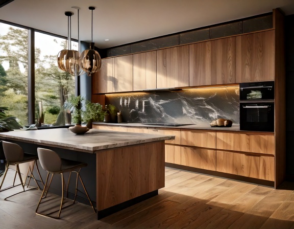 Tủ Bếp Gỗ 2 Tu Bep Go 2