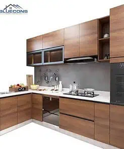 Đóng tủ bếp bằng gỗ MDF đẹp mắt TB012