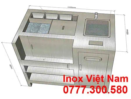 Tủ đá inox đẹp