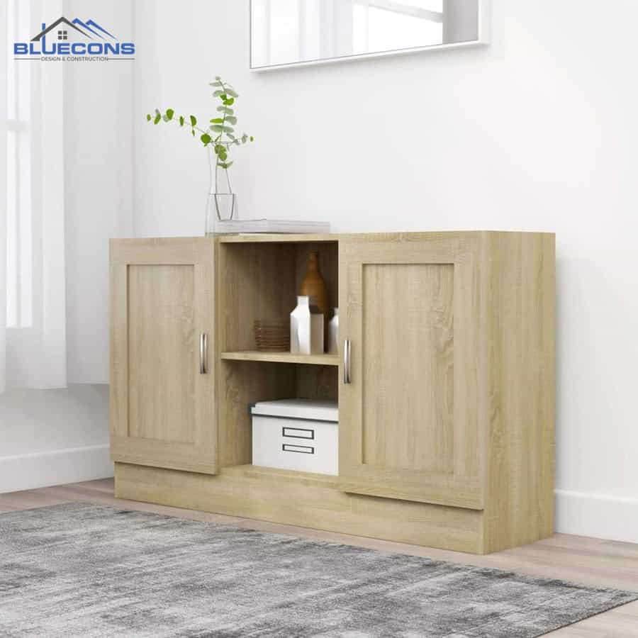 Tủ gỗ đựng đồ đa năng kiểu dáng đơn giản