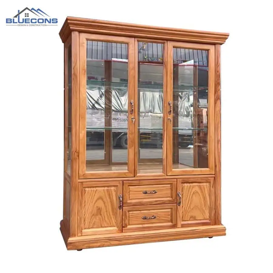 +15 mẫu tủ chưng rượu mẫu mã đẹp, độc đáo và giá rẻ nhất 4 Tủ trưng bày rượu gỗ tự nhiên
