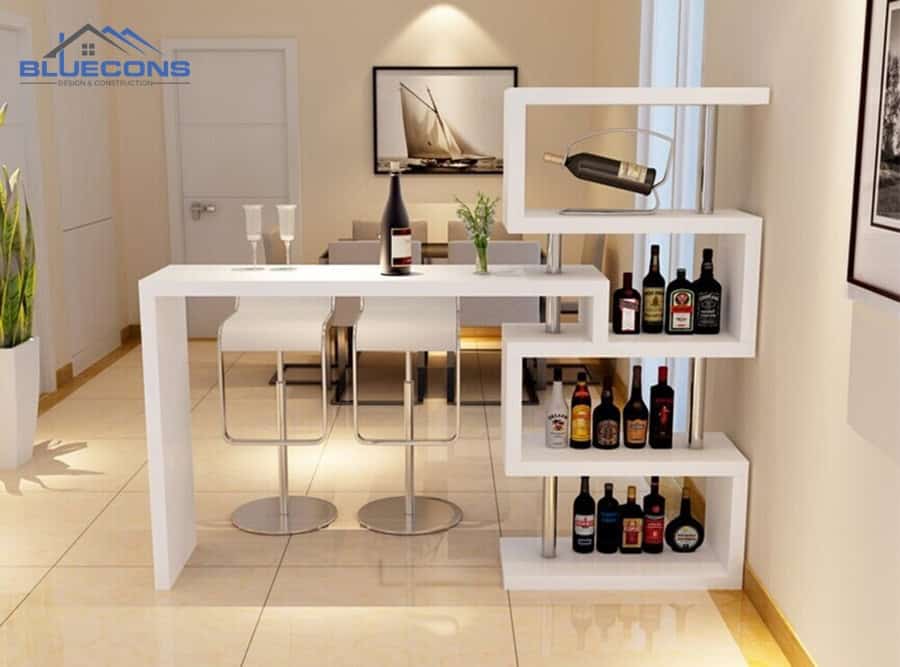 Tủ đựng rượu kết hợp quầy bar tiện lợi