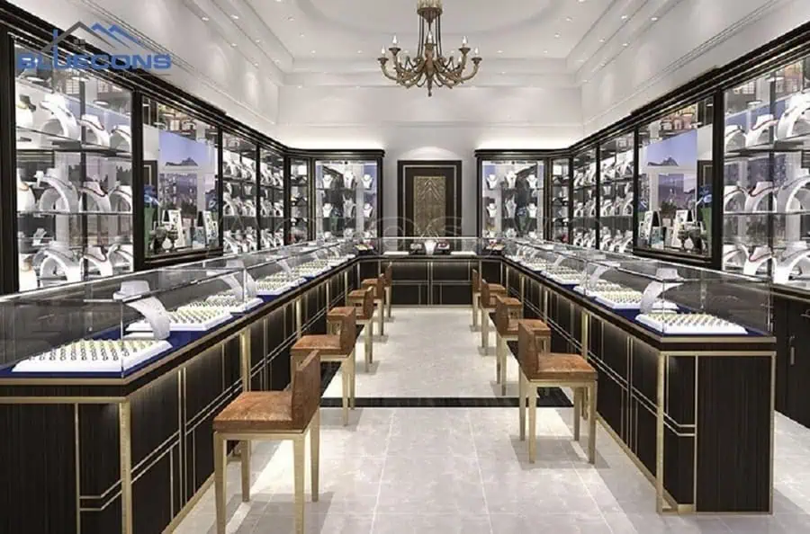 Top 55+ mẫu tủ trưng bày trang sức "Sang Chảnh" và "Hot Nhất" 2024 5 Tủ đựng trang sức có đèn Led