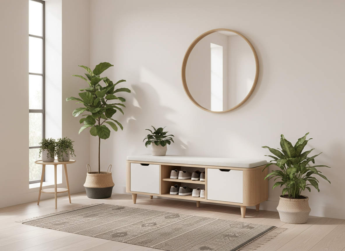 Tu Giay Ket Hop Ghe Ngoi Thay Giay Phong Cach Scandinavian Go Sang Ket Hop Trang Tu Giay Ket Hop Ghe Ngoi Thay Giay Phong Cach Scandinavian Go Sang Ket Hop Trang