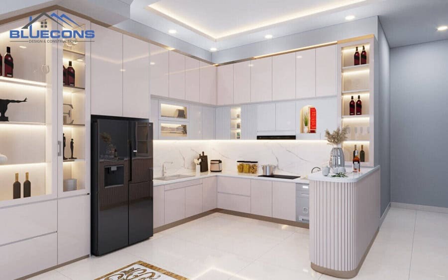 Tủ kệ bếp bằng gỗ