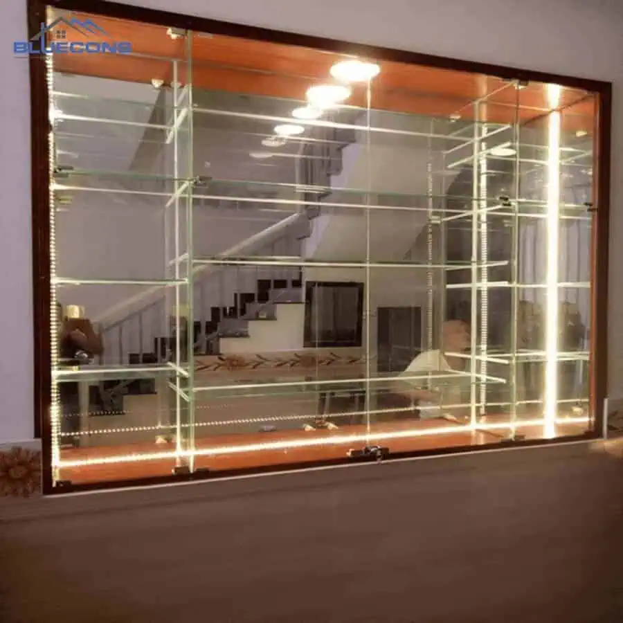 99+ mẫu tủ đựng nước hoa sang trọng, giá rẻ tại Bluecons 8 Tủ nhôm kính trưng bày nước hoa độc đáo