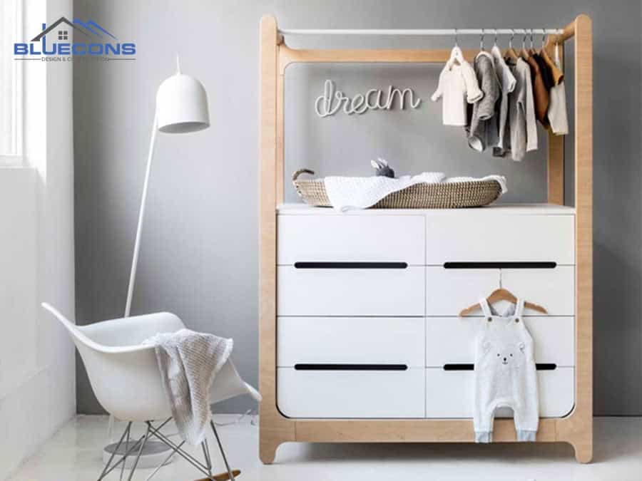 Tủ quần áo nhỏ gọn, tiện ích cho bé 