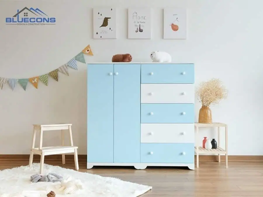 Đóng tủ quần áo theo yêu cầu đẹp, giá rẻ, thiết kế miễn phí tại Bluecons 28 Tủ quần áo trẻ em