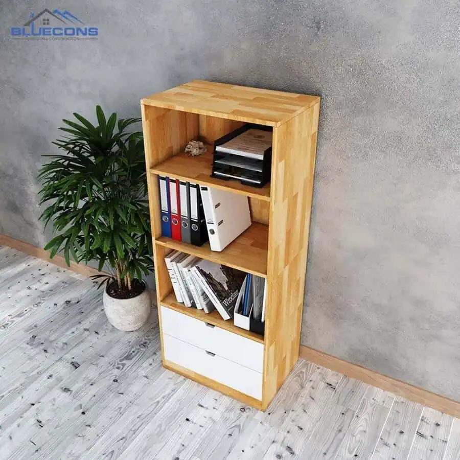Tủ hồ sơ đẹp gỗ công nghiệp siêu bền, hiện đại tại Bluecons 9 Tủ tài liệu mini thiết kế nhỏ gọn