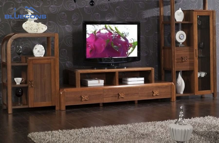 Tủ tivi bằng gỗ công nghiệp