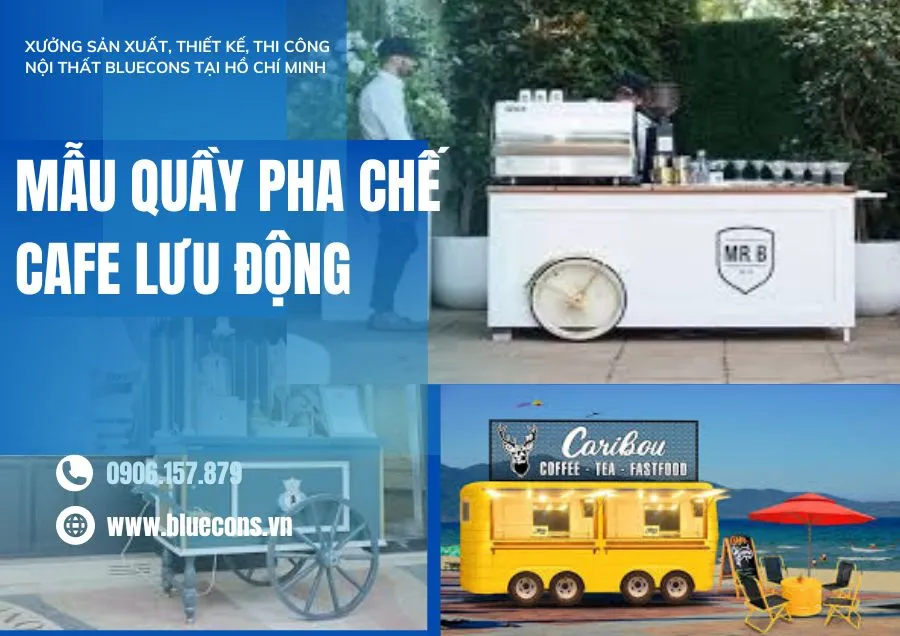 Quầy pha chế cafe lưu động