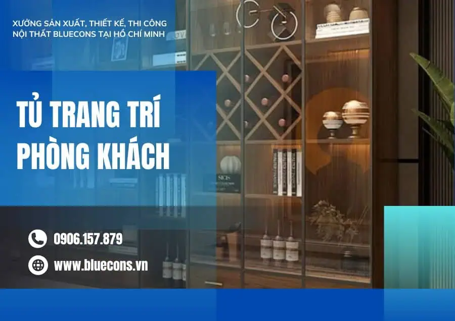 Tủ trang trí phòng khách