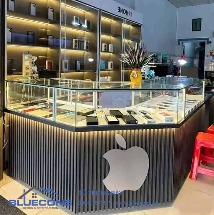 Mẫu tủ trưng bày điện thoại đẹp đẳng cấp nhất hiện nay 4 Mẫu tủ trưng bày điện thoại đẹp đẳng cấp nhất hiện nay