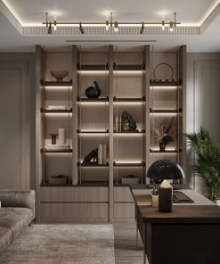 Tủ trưng bày gỗ công nghiệp đẹp