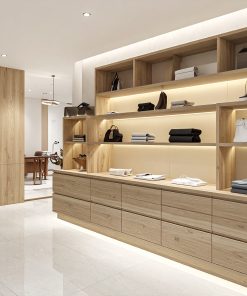 Tủ trưng bày gỗ đẹp cho cửa hàng