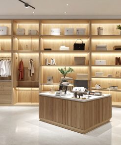 Tủ trưng bày gỗ đẹp cho cửa hàng