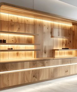 Tủ trưng bày gỗ đẹp cho cửa hàng