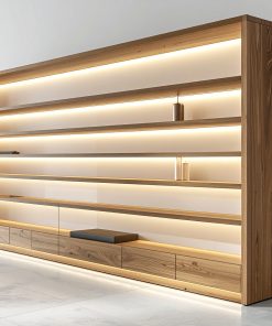 Tủ trưng bày gỗ đẹp cho cửa hàng