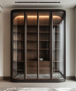 Tủ trưng bày gỗ kính