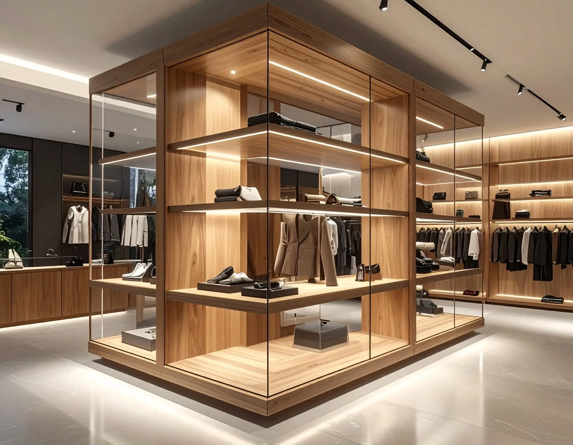 Tủ trưng bày kính cường lực