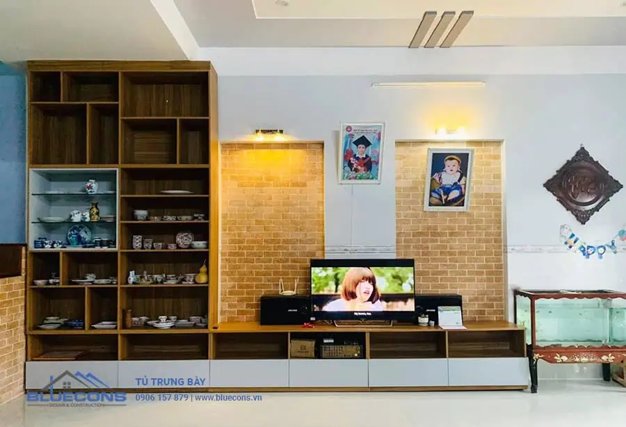 Các mẫu thiết kế tủ trưng bày phòng khách đẹp đẳng cấp