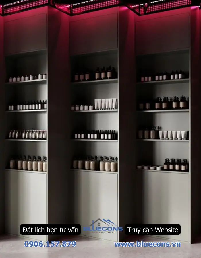 Thi công shop mỹ phẩm 20m2 nhỏ đẹp trọn gói 5 Thi công shop mỹ phẩm 20m2 nhỏ đẹp trọn gói