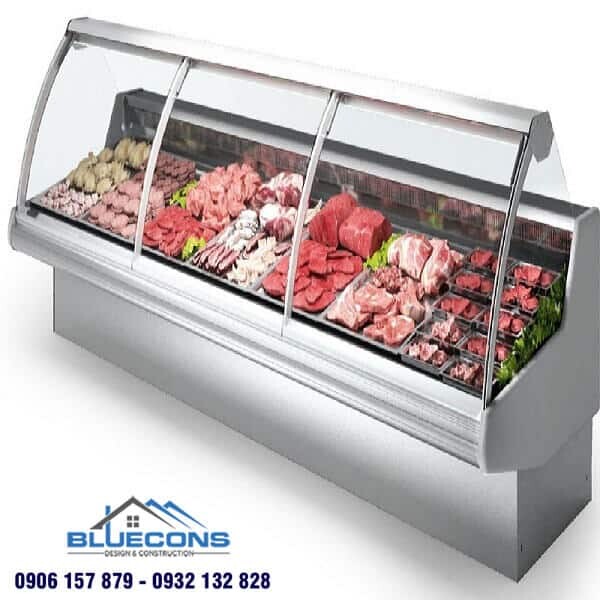 Chọn tủ mát trưng bày thịt tại siêu thị chú ý kích thước