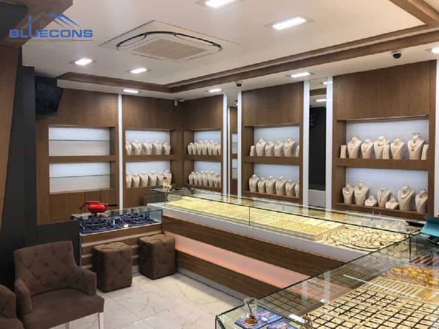 Tủ trưng bày trang sức bằng gỗ