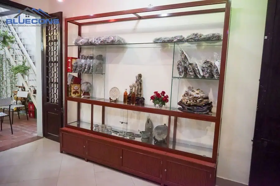 +30 mẫu Tủ Tường Phòng Khách Đẹp - Giá Rẻ Chất Lượng Cao 6 Tủ tường nhôm kính cho phòng khách
