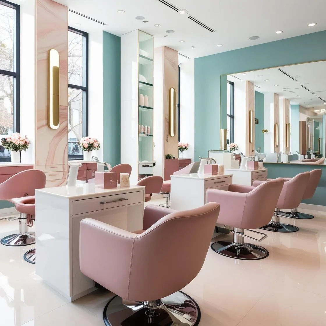 Tư Vấn Thiết Kế Nội Thất Salon Nail - Nail salon interior design consultant 2 tư vấn thiết kế nội thất salon nail_ (1)