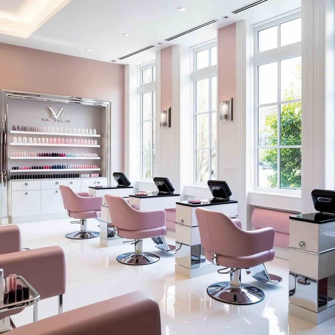 Tư Vấn Thiết Kế Nội Thất Salon Nail - Nail salon interior design consultant 5 tư vấn thiết kế nội thất salon nail_ (4)