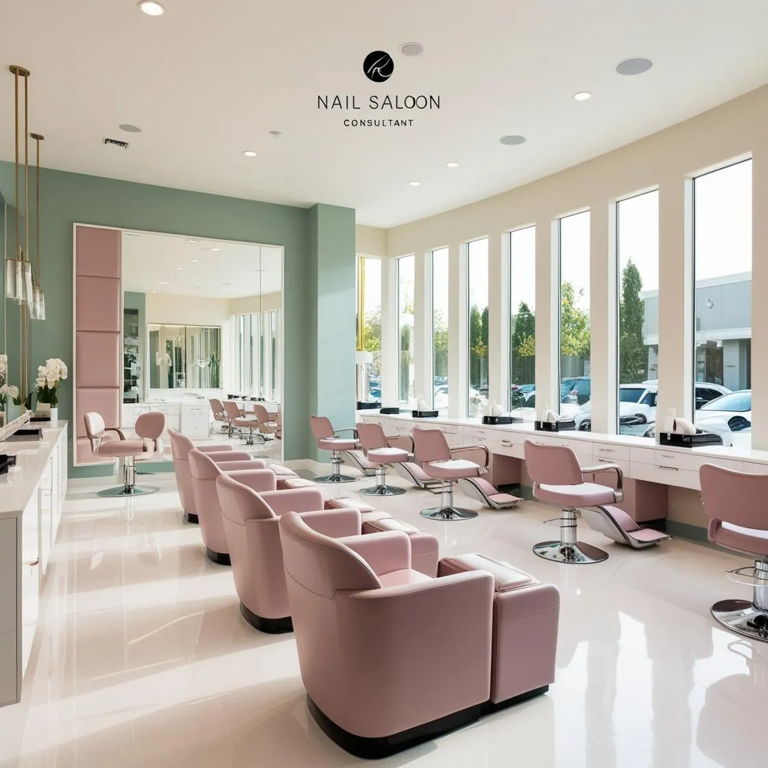 Tư Vấn Thiết Kế Nội Thất Salon Nail - Nail salon interior design consultant 6 tư vấn thiết kế nội thất salon nail_ (5)