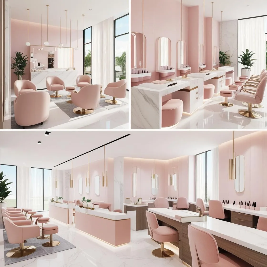Tư Vấn Thiết Kế Nội Thất Salon Nail - Nail salon interior design consultant 7 tư vấn thiết kế nội thất salon nail_ (6)