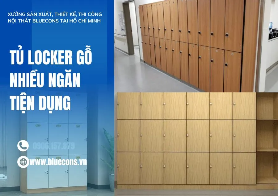 Tủ locker gỗ
