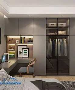 Tủ quần áo cánh kính TQA010