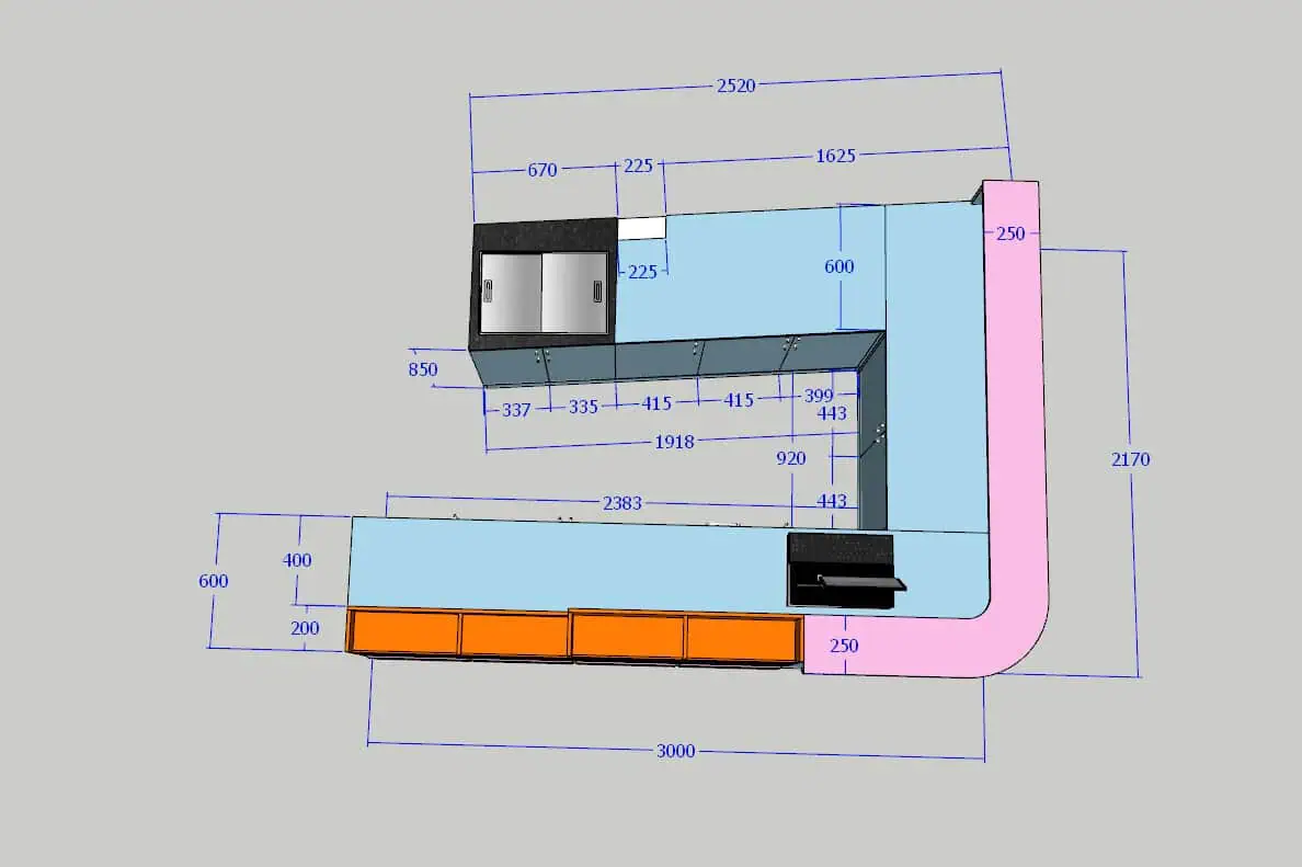 Quầy thu ngân siêu thị giá thành hợp lý uy tín TPHCM
