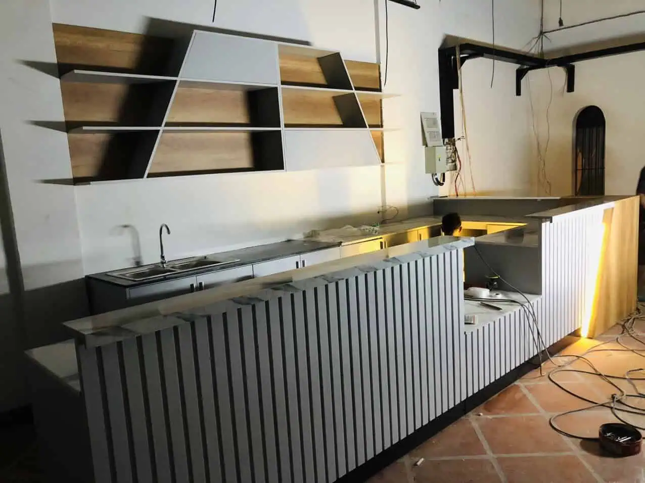 Mẫu quầy bar cafe gỗ đẹp chất lượng giá rẻ nhất 2024